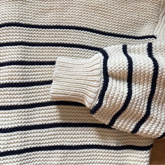 Alex Mill Stripe Cotton Sweater Button Front / Back Crewneck - Wear TWO ways! - Picture 12 of 15